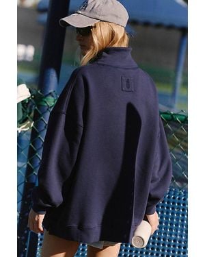 Fp Movement A Cut Above Mock Neck Pullover Sweatshirt - Blue