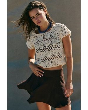 Free People Kaila Mini Skirt - Gray