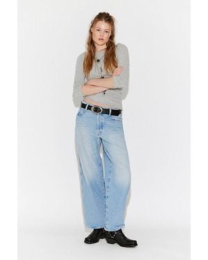 Mother High Waisted Looker Jeans - Blue