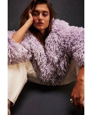 Free People Stargazer Fur Jacket - Pink