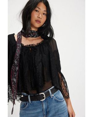 Free People Fairy Girl Blouse - Black