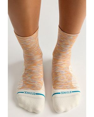 Stance Two Tone Light Quarter-Length Socks - Natural