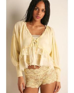 Free People Ready For More Bed Jacket - Natural