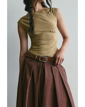 Free People Scout Slim Belt - Brown