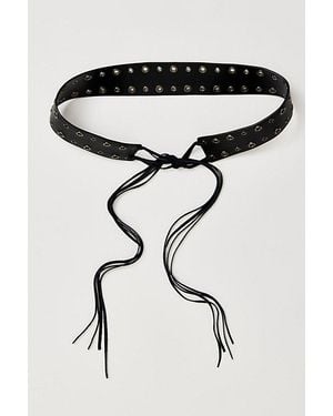 Free People Riot Grommet Belt - Black