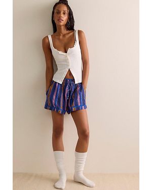 Intimately By Free People On Repeat Lounge Shorts By - Blue