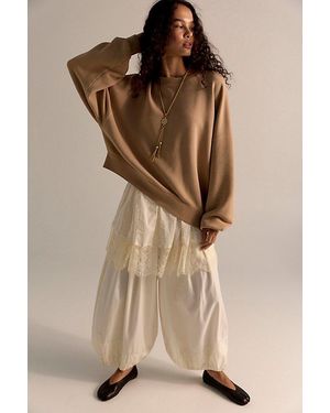 Free People Jj Asymmetric Sweatshirt - Natural