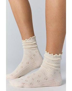 Free People Pointelle Ru Socks - Multicolour