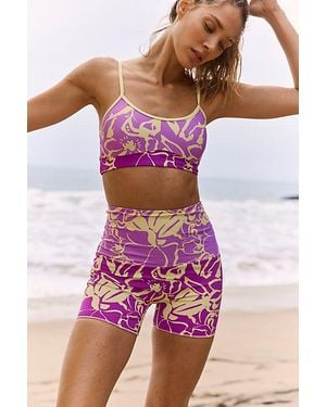 Fp Movement Printed Boy Short Surf Bottom - Purple