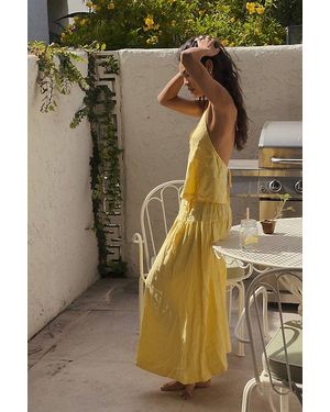 free-est Sandshell Linen Skirt Set By - Metallic