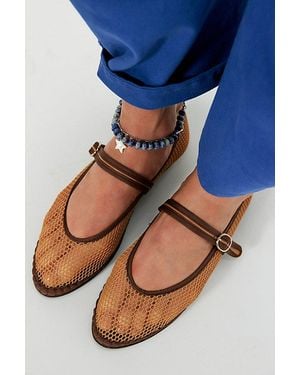 Flabelus Isabella Mesh Mary Janes - Blue
