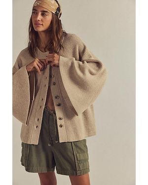 Free People Vanilla Cape Cardi - Brown