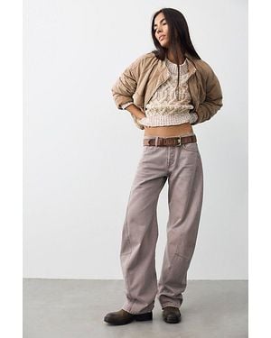 Free People Fable Yarn-Dyed Twisted Jeans - Multicolor