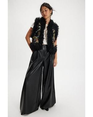 Norma Kamali Menswear Vegan Pleated Pants - Black