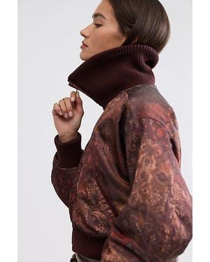 Free People Lea Dolman Printed Bomber Jacket - Multicolor