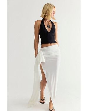 Norma Kamali Diana Bow Long Skirt - Multicolor