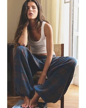 Intimately By Free People Easy Morning Bubble Pj Trousers By - Blue