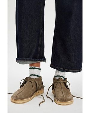 Clarks Desert Trek Fringe Boots - Black