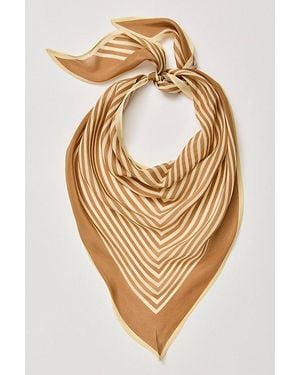 Free People Essential Triangle Bandana - Metallic