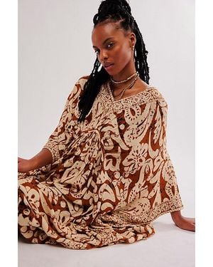 Free People Groovy Baby Maxi Kaftan - Brown