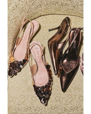 Vicenza Chandelier Sequin Heels By - Natural