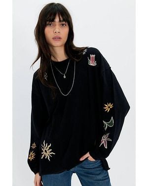 Free People Never Leaf Me Tee - Black