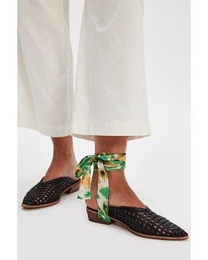 Seychelles Moonshine Woven Mules - White