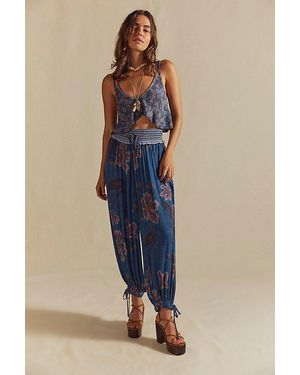 Free People Top Stitch And Tropics Set - Blue