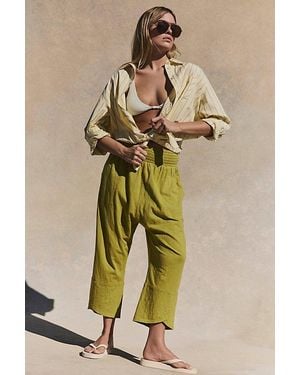 free-est Chillaxing Cotton Harem Trousers By - Natural