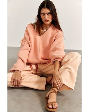 Free People Monarch Pullover - Orange