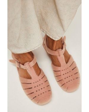Melissa Possession Warm Fleece Sandals - Natural