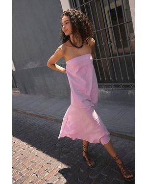 free-est Sabeen Tube Midi Dress By - Grey