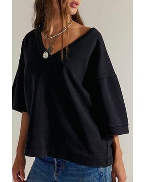 Free People Tell Me Why Tee - Black