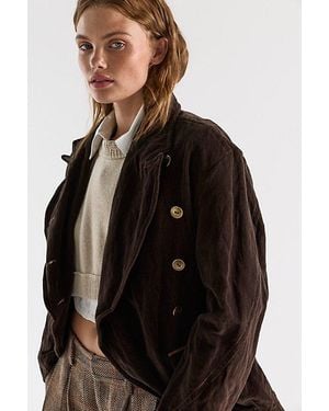 Free People Augusta Velvet Jacket - Black