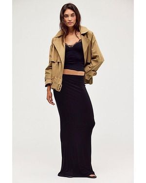 Norma Kamali Obie Long Skirt - Blue