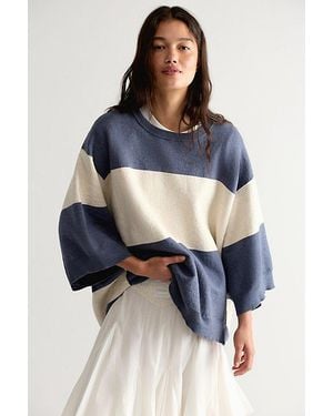 Free People Eugene Pullover - Blue