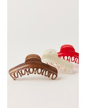 Free People Amelie Acetate Large Claw Clip - Pink