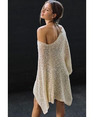 Free People Jade Knit Poncho - Natural