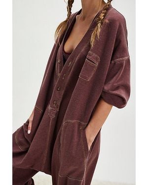 Intimately By Free People Don't Wait Up Onesie - Red