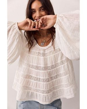 Free People Anya Blouse - Brown