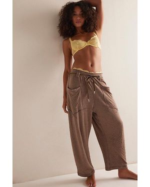 Intimately By Free People Wait A Minute Barrel Trousers By - Brown