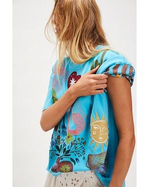 Denim and Bone Amore Mio Tee - Blue