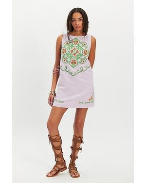 Free People Electric Garden Mini Dress - White