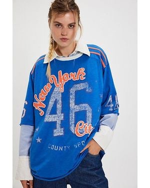 Sunday Market City Tee - Blue