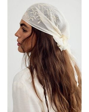Free People Lucie Long Hair Scarf - Brown