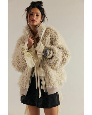 Free People Cat Eyes Funnel Zip-Up - Purple