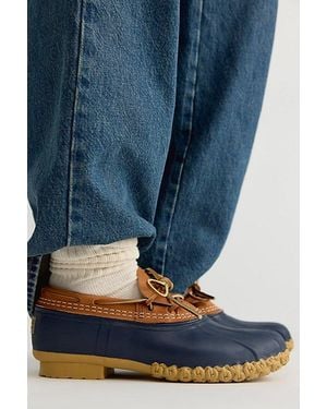 L.L. Bean L. L.Bean Boots, Leather Rubber Mocs Shoe - White