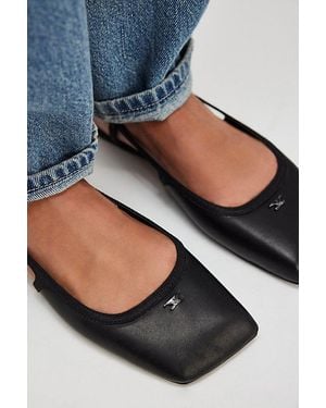 Circus by Sam Edelman Allie Square-Toe Slingback Flats - Black