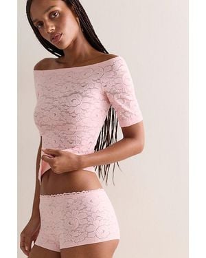 Free People Smooth Talking Boyshort Undies - Pink