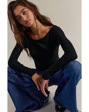 Free People Most Loved Long Sleeve - Black